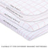 Bassinet Sheet Jersey Knit Cotton for Baby Girl Flexible Fit for Multiple Size Bassinet Mattresses & Mini Co-Sleepers, Dotted Stripes & Grid Lines...