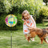 FONMY 360° Outdoor Gazing ball Wind Spinner 3D Wind Sculpture with Stake Reflective Rainbow Maker Worth Gift for Christmas Indoor/Outdoor Garden D...