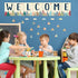 87Pcs Welcome Bulletin Board set Moving Mountains Bulletin Boarder Welcome Banner Classroom Decoration Paper Cutouts for School Supplies Wall Deco...
