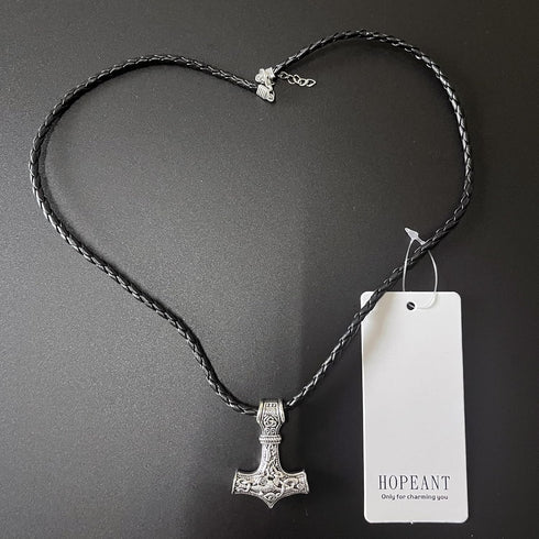 Nordic Vikings Thor's Hammer Necklace Animal Viking Mjolnir Pendant Necklace Talisman VKXL128...