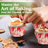 Regency Wraps Baking Cups, Greaseproof, Non-stick, Holiday Inspired Liners for Cupcakes and Muffins, Heart Print, Red/White, Mini (Pack of 80)...