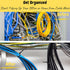 Bates 200 Pack 4 Inch Cable Zip Ties - Black, Electrical, Tie Wraps, Cord Ties...