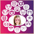 16 Pieces Face Drawing Stencils Mask Painting Templates DIY Stencils for Wood Wall Home Decorations Party Favor Supplies...
