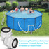 2Pcs 1.5’to 1.5’ Pool Hose Adapter, Pool Hose Connector Coupling Above Ground Pool Hose Adapter Compatible with Intex, Garden Hose Extender with 2...