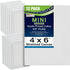 US Art Supply 4" x 6" Mini Professional Primed Stretched Canvas (1-Pack of 12-Mini Canvases)...