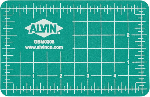 ALVIN GBM Self-Healing Cutting Mat 3.5 x 5 inch | Double-Sided Green/Black | 5-Layer Gridded Surface for Arts, Crafts and Sewing - Model GBM0305...