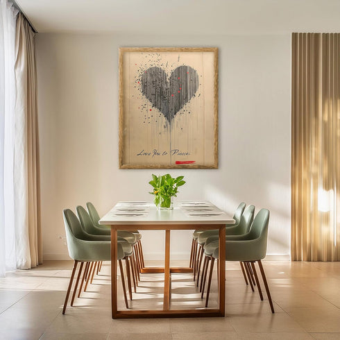 Posterizer 1 pcs-Love You to Pieces-cute retro Valentine's day inspired art -2-Romantic Holiday Poster -Gift for Couples boyfriend girlfriend Husb...