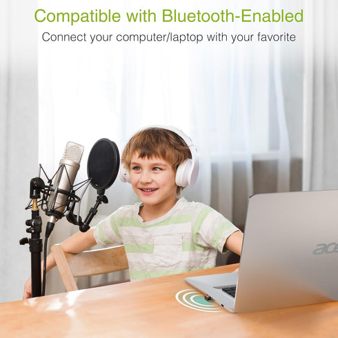 Kinivo USB Bluetooth Adapter for PC BTD400 (Bluetooth 4.0 Dongle Receiver, Low Energy) - Compatible with Windows 11/10/8.1/8, Raspberry Pi, Linux,...