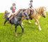 People Horse Riding Figurine Realistic Riding People Action Figure Plastic Horse Rider Model for Farm Animal, Set of 2...