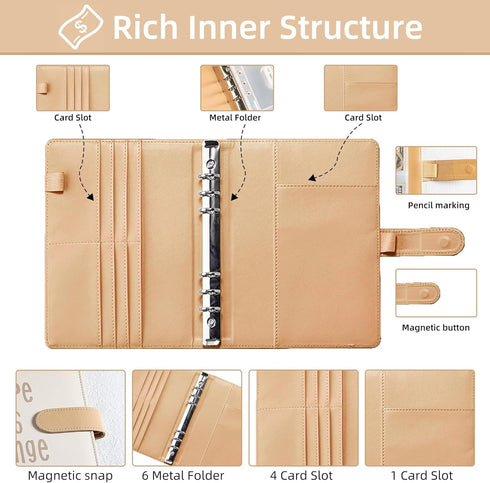 100 Envelopes Money Saving Challenge Save $5050 in 100 Days A5 Budget Money Saving Challenge Book Binder with 100 Cash Envelopes, With 3 Savings T...