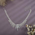 YERTTER Dainty Silver Full Rhinestone Chain Sparkly Collar Chain Choker Statement Tassel Crystal Choker Necklace Adjustable for Party Music Bar Wo...
