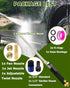 High Pressure Power Washer Gun, Portable Car Cleaner Gun Sprayer Wand with Flexible Hose Nozzle, Garden Hose End, 3 Hose Nozzles for Cleaning Gard...