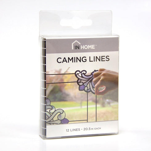 In Home InHome NH2366 Caming Line Stained Glass Decals, Black...