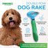 Double Row Dog Rake Deshedding Comb for Matted Hair - Top Fur & Undercoat Deshedding Brush for Dogs & Cats, Long Hair & Short - Undercoat Rake Bru...