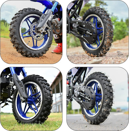 RUTU 2.50/2.75-10 Dirt Bike Tubes TR4 straight valve Compatible with Off-Road Kids' Motorcycles, XR50 CRF50 PW50 SX500 Razor MX500 MX650 Dirt Bike...