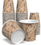 6 oz Paper Cups for Coffee and Tea - Decorated Office Disposable Water Paper Cups...