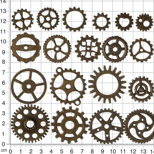 BIHRTC 200 Gram Antiqued Bronze Clock Face Charm Pendant Bulk Lots Mixed Clock Watch Gears Steampunk Charms Pendants DIY for Necklace Bracelet Jew...