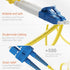 BEYONDTECH LC to SC Fiber Patch Cable Single Mode Duplex - 3m (9.84ft) - 9/125um, Compatible with OS1 - OS2, LSZH PureOptics Cable Series...