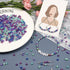 TOAOB 1000pcs 4mm Blue Series Loose Round Glass Pearl Beads Spacer Beads for DIY Craft Necklaces Bracelets Jewelry Making...