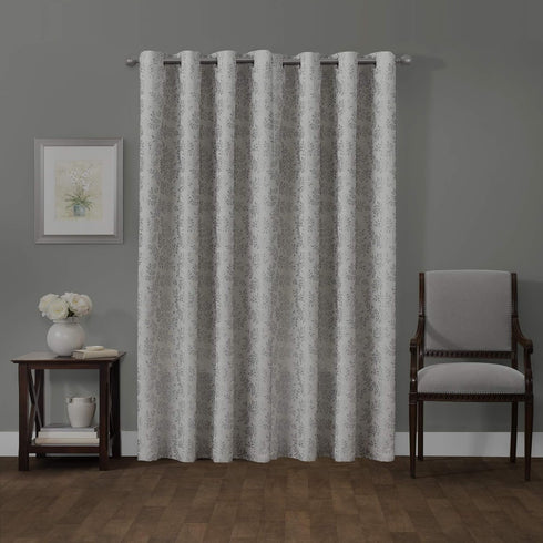 Zenna Home 100% Blackout Window Curtain, Everly Room Darkening, Easy to Install with Grommet Top (1 Panel), 50 inches x 84 inches, Silver...