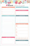 bloom daily planners Daily Planning System Tear Off to-Do Pad - Undated Checklist Notepad Organizer with Perforated Sheets - 6" x 9" (Floral Dots)...