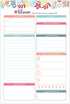 bloom daily planners Daily Planning System Tear Off to-Do Pad - Undated Checklist Notepad Organizer with Perforated Sheets - 6" x 9" (Floral Dots)...