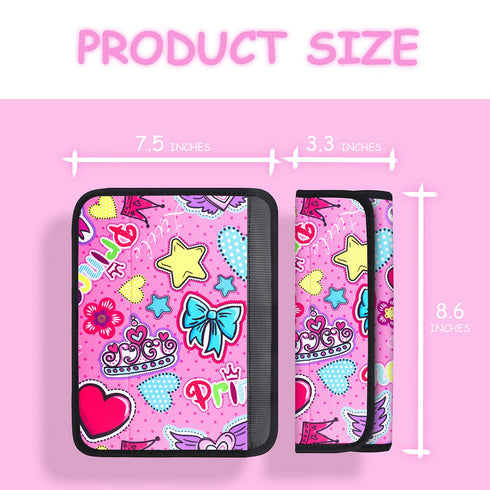YR Seat Belt Cover for Kids, Soft Comfort Seat Belt Cushion for Children, Cute Cartoon Pattern Car Seat Belt Pads Cover for Girls and Boys, 1 Pack...