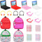 20 Pieces Mini Backpack for Dolls Doll Travel Accessories Include Doll Backpack with Zipper Laptop Books Headsets Sunglasses Scene Simulation Toy ...