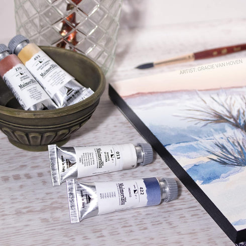 MaimeriBlu 12ml Single-Pigment Watercolor Paint - Primary Red - Magenta PV19 Professional Watercolor Paint - Lightfast and Transparent Watercolor ...