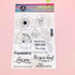 Alinacutle 1pc Cherry Flower Clear Stamps & 4pc Layering Stencil & 1set Coordination Frame Metal Cutting Die for Handmade Card Making Album Paper ...