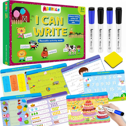 Handwriting Practice Book for Kids, Toddler Preschool Learning Activity for 3 4 5 Year Old Boys Girls, Kindergarten Educational Toys, Tracking Let...