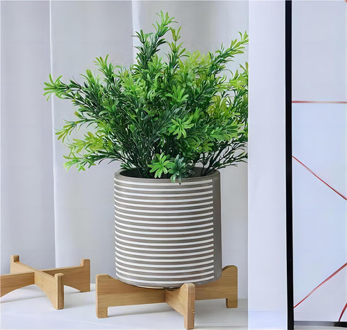 Small Wooden Plant Stand, Decorative Succulents Plant Pot Holder, 7", 2 Pack...