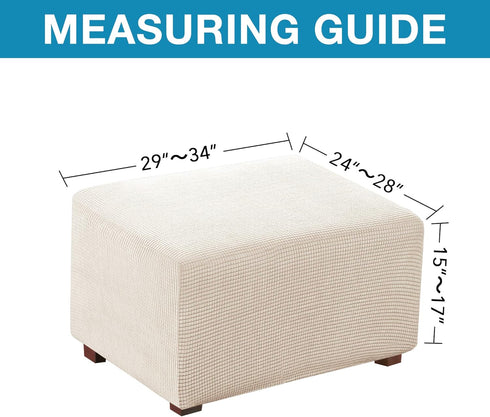 Flamingo P Ottoman Cover Folding Storage Stool Furniture Protector Soft Rectangle Slipcover with Elastic Bottom Ottoman Cover Extra Large (Large, ...