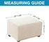 Flamingo P Ottoman Cover Folding Storage Stool Furniture Protector Soft Rectangle Slipcover with Elastic Bottom Ottoman Cover Extra Large (Large, ...