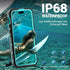 for iPhone 15 Pro Max Waterproof Case with Stand, IP68 Underwater Shockproof Dustproof Phone Case Built-in 6H Screen Protector, Full Body Protecti...