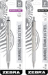 Zebra Pen Model F/M 701 Mechanical Pencil and Ballpoint Pen Set, Stainless Steel, Fine Point, 0.7mm Lead, Designer Metal Clip, Refillable, Pack of...