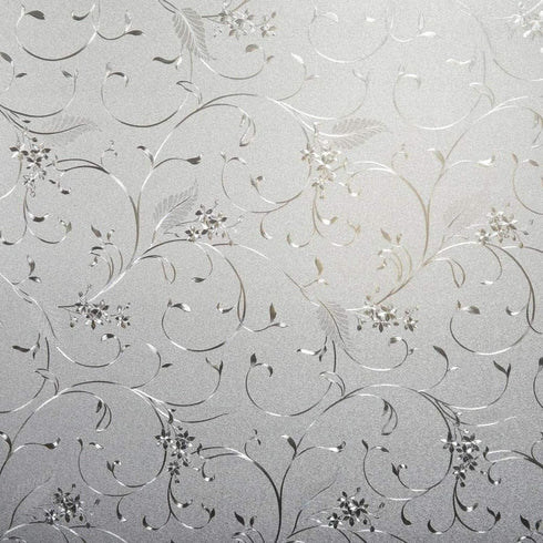 Niviy Window Privacy Film Wheat Flower Frosted Windows Glass Film No Glue Door Window Covering for Office and Home Decoration,23.6 inches by 78.7 ...
