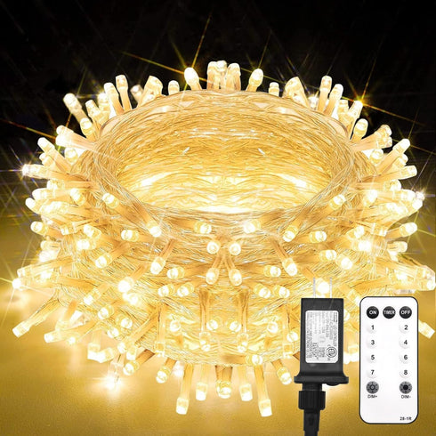 suddus Led String Lights,33FT 100 Led Fairy Lights Plug in,Christmas Lights for Bedroom, Home, Yard, Door, Room,Classroom Decorations warm white...
