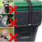 Garbage Strap, Adjustable Garbage Can Security Strap, Heavy Duty Material, Black...