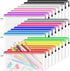 Smarpau 24PCS Pencil Pouches Bulk, 9.3" x 4.7"Mesh Zipper Pouch Pencil Case, 12 Colors Waterproof Small Zipper Pouches for Travel, Cosmetics, Offi...