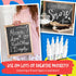 White Chalk Markers Fine Tip (5 Pack 3mm) - Chalkboard Markers, Liquid Chalk Marker Erasable - Thin Chalk Pens For Chalk Board, Blackboard, Glass,...