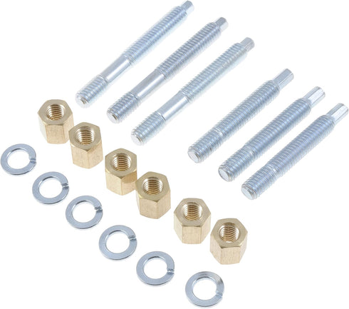 Dorman 03147 Front Exhaust Stud Kit 3/8-16 x 2-1/2 In. and 3/8-16 x 3-1/4 In. Compatible with Select Models...