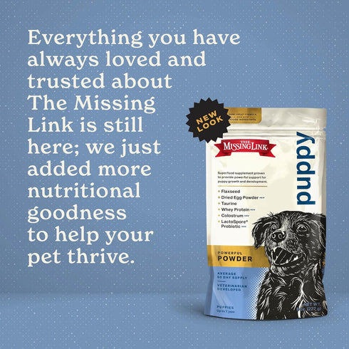 The Missing Link Puppy 8oz Supplement – Superfood Powder Promotes Growth & Development, Supports Immunity, Digestion, Bones, Skin & Coat of Dog...