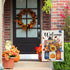 Welcome Fall Scarecrow Pumpkin Sunflower Garden Flag Double Sided, Autumn Harvest Mason Jar Decorative Yard Outdoor Home Small Decor, Maple Leaves...