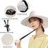 Women's Sun Hat with Ponytail Hole Sun Shade Hat UV Protection Foldable Mesh Wide Brim Beach Fishing Hat for Women...