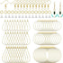 360Pcs Earrings Beading Hoop Set for Jewelry Making, with Earring Finding Teardrop Round Beading Hoop,Open Jump Rings,Earring Hooks and Backs, Ear...