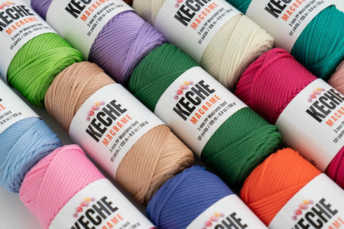 Macrame Cord | Macrame Supplies 3mm Polyester Macrame Rope Yarn for Table Runner Wall Décor Plant Hanging 131 Yards - Fuschia......