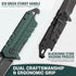 FLISSA Folding Knife, 4" Small Pocket Knife with Bottle Opener and Slotted Screwdriver, Dual Craftsman Handle, EDC Pocket Knife for Hunting, Survi...