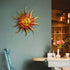 Metal Sun Wall Art Decor-17.3 inches Rustic Retro Metal Sun Hanging Decoration for Indoor Outdoor,Gift for Mom Dad Friends(Gold)...