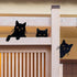 Peeping Cat Metal Garden Decor,Cute Cat Garden Decor,Cat Garden Statue,Black Cat Statue for Indoor and Outdoor,Cat Lover Gifts for Women,Set of 3 ...
